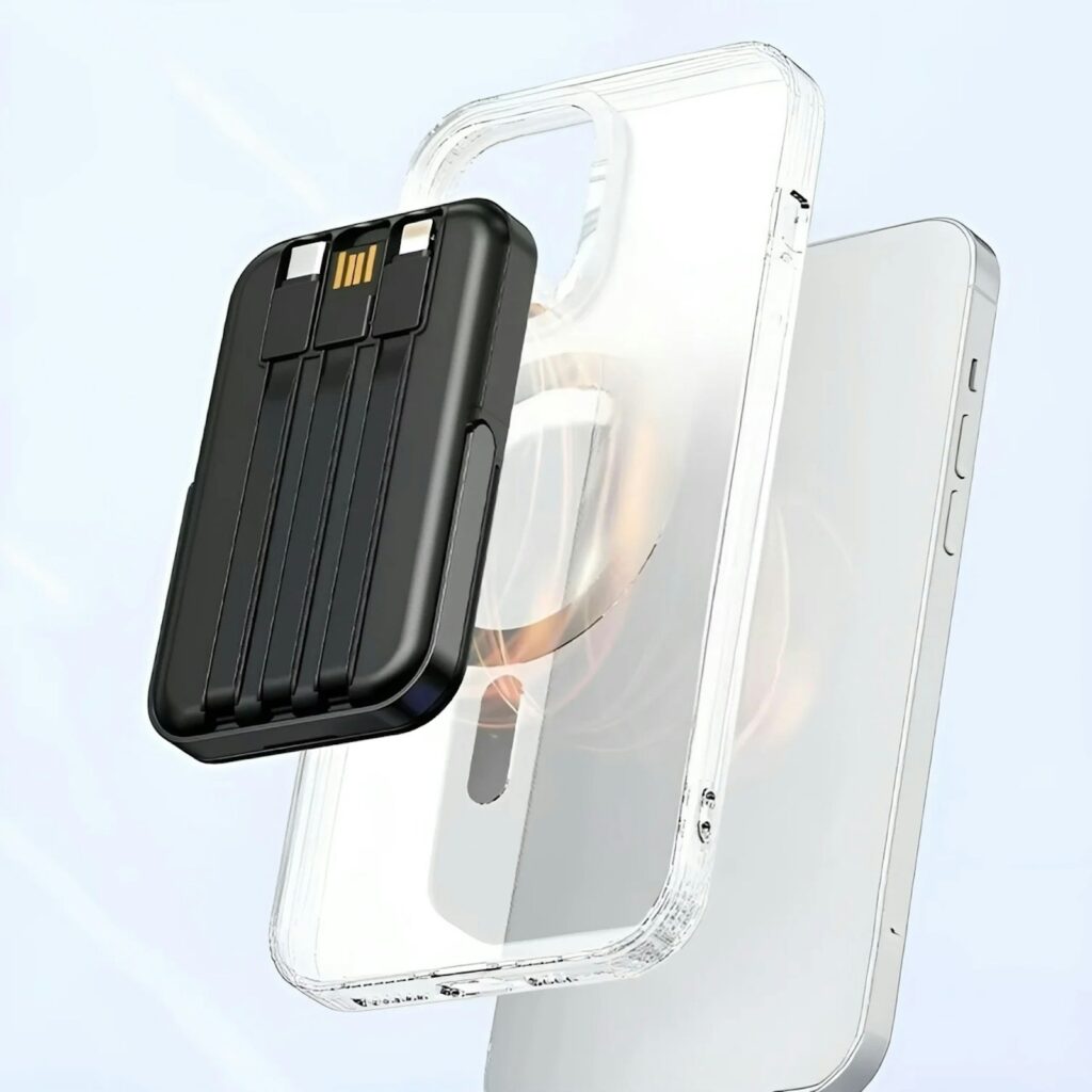 10,000mAh Supreme Magnetic Wireless Powerbank with Cables & Stand