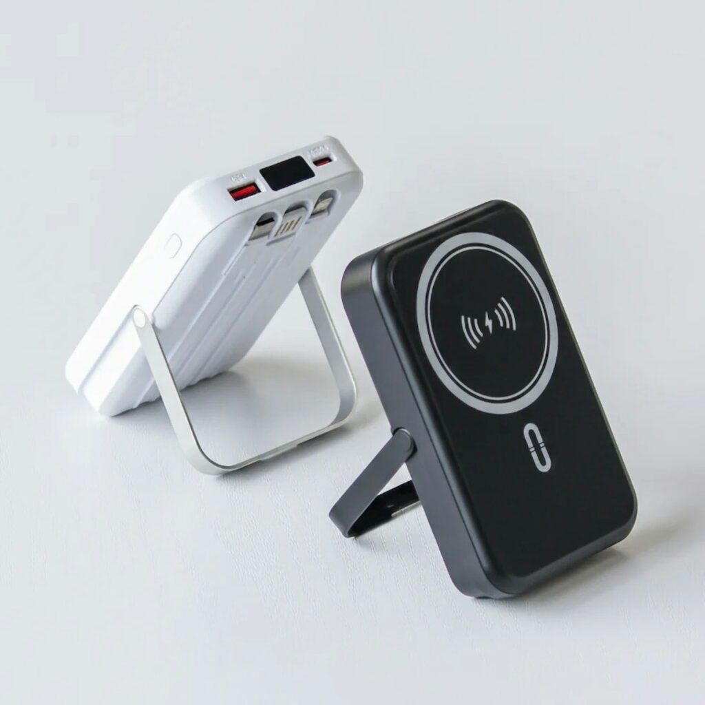 10,000mAh Supreme Magnetic Wireless Powerbank with Cables & Stand