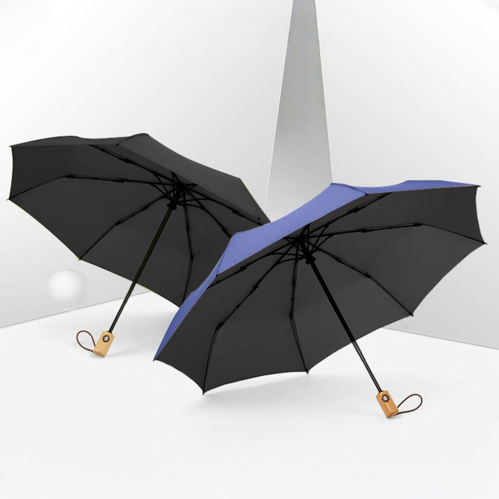 21'' Automatic Foldable RPET Umbrella (with UV Coating)
