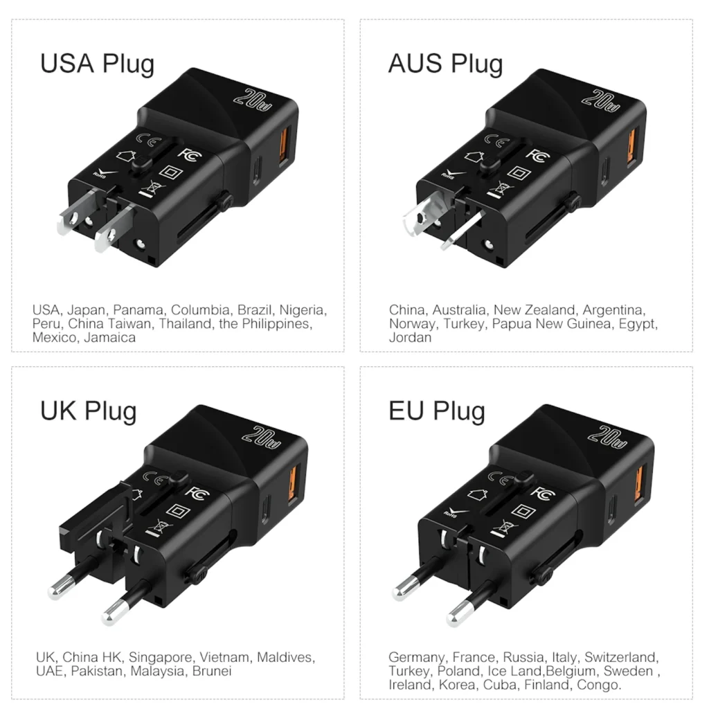 25W Portable PD Travel Adapter cum Wall Charger