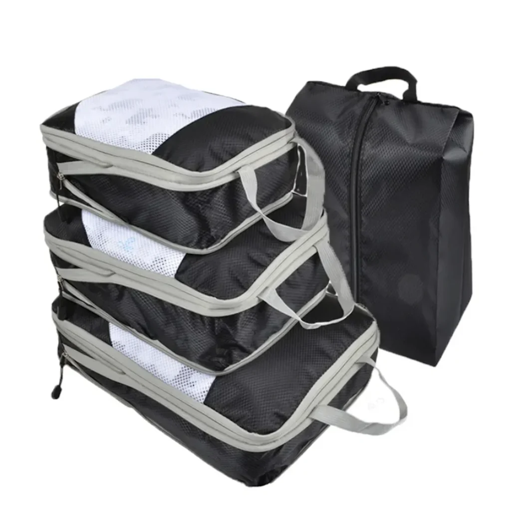 4 Pcs Compression Travel Packing Cube