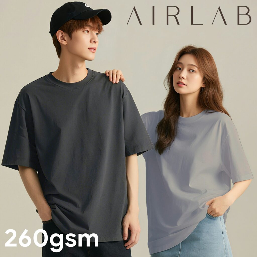 AIRLAB CoolTouch Oversized Cotton Round Neck T-Shirt