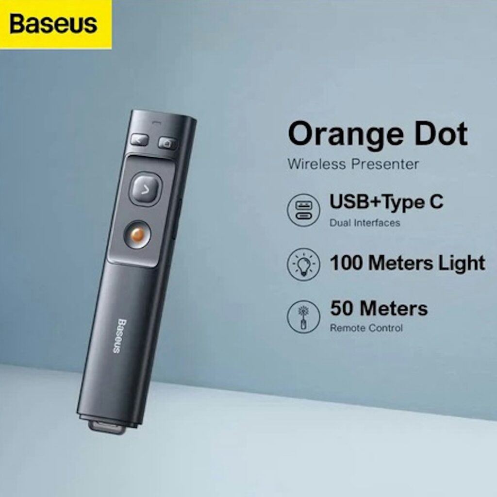 Baseus Wireless Presenter (with USB and Type-C)