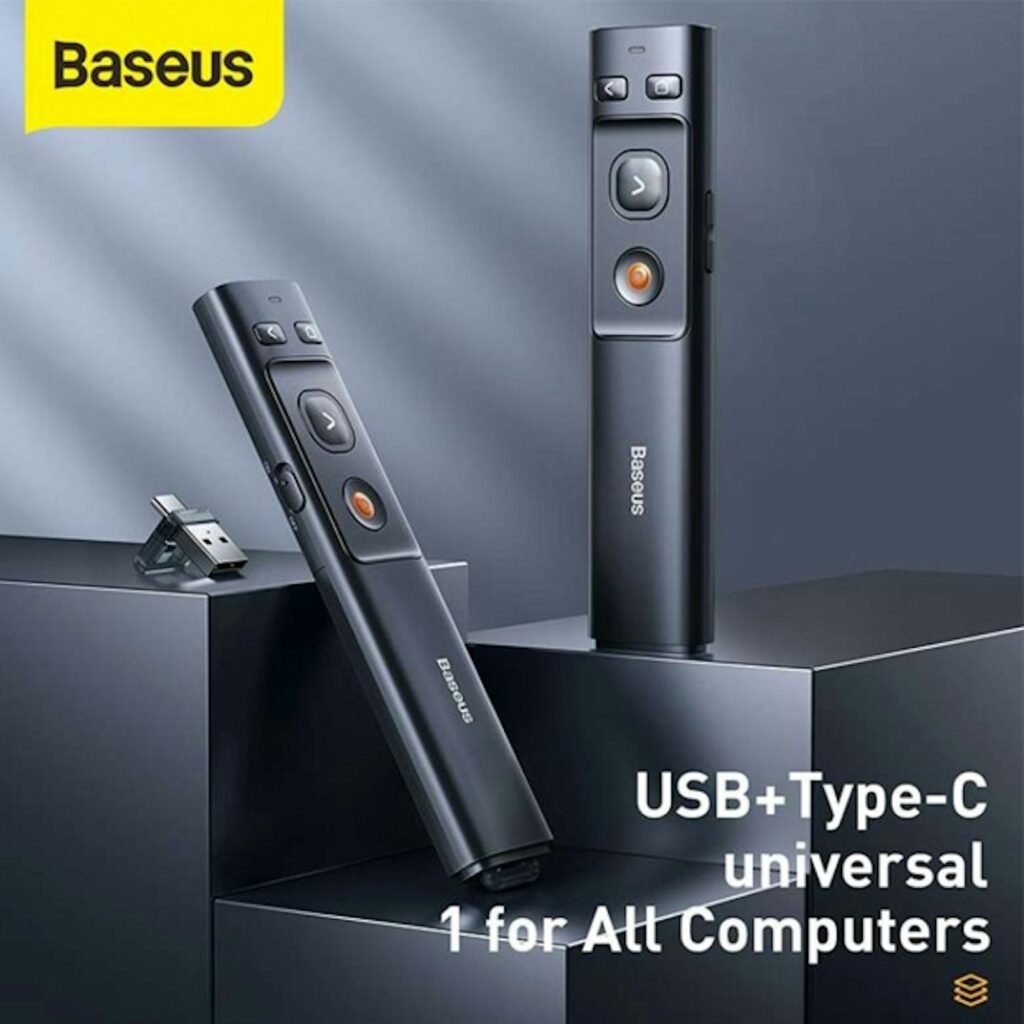 Baseus Wireless Presenter (with USB and Type-C)