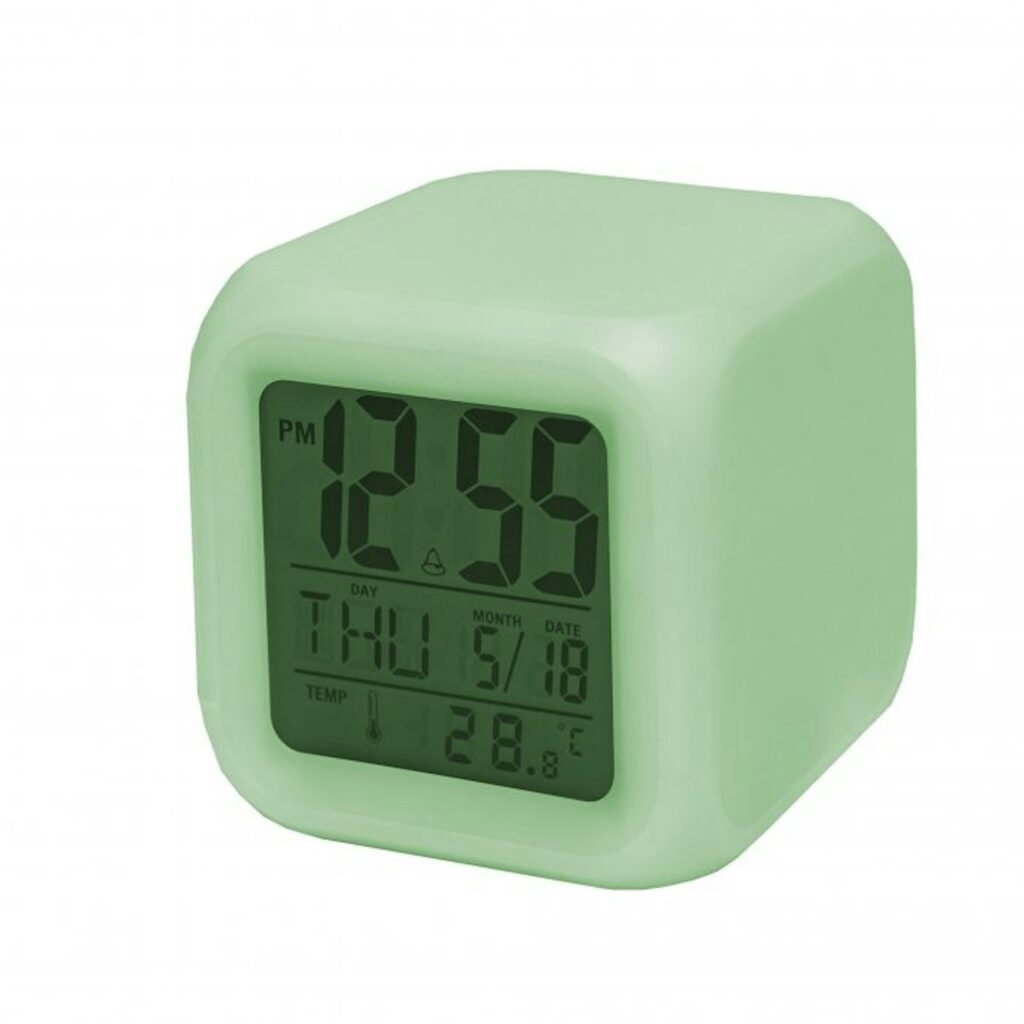 Carlson Colour-changing LCD Clock