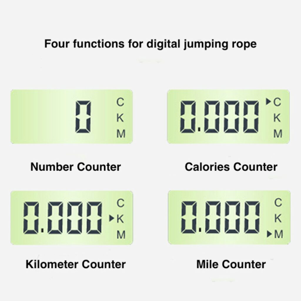 Cordless Jumping Rope with Digital Display