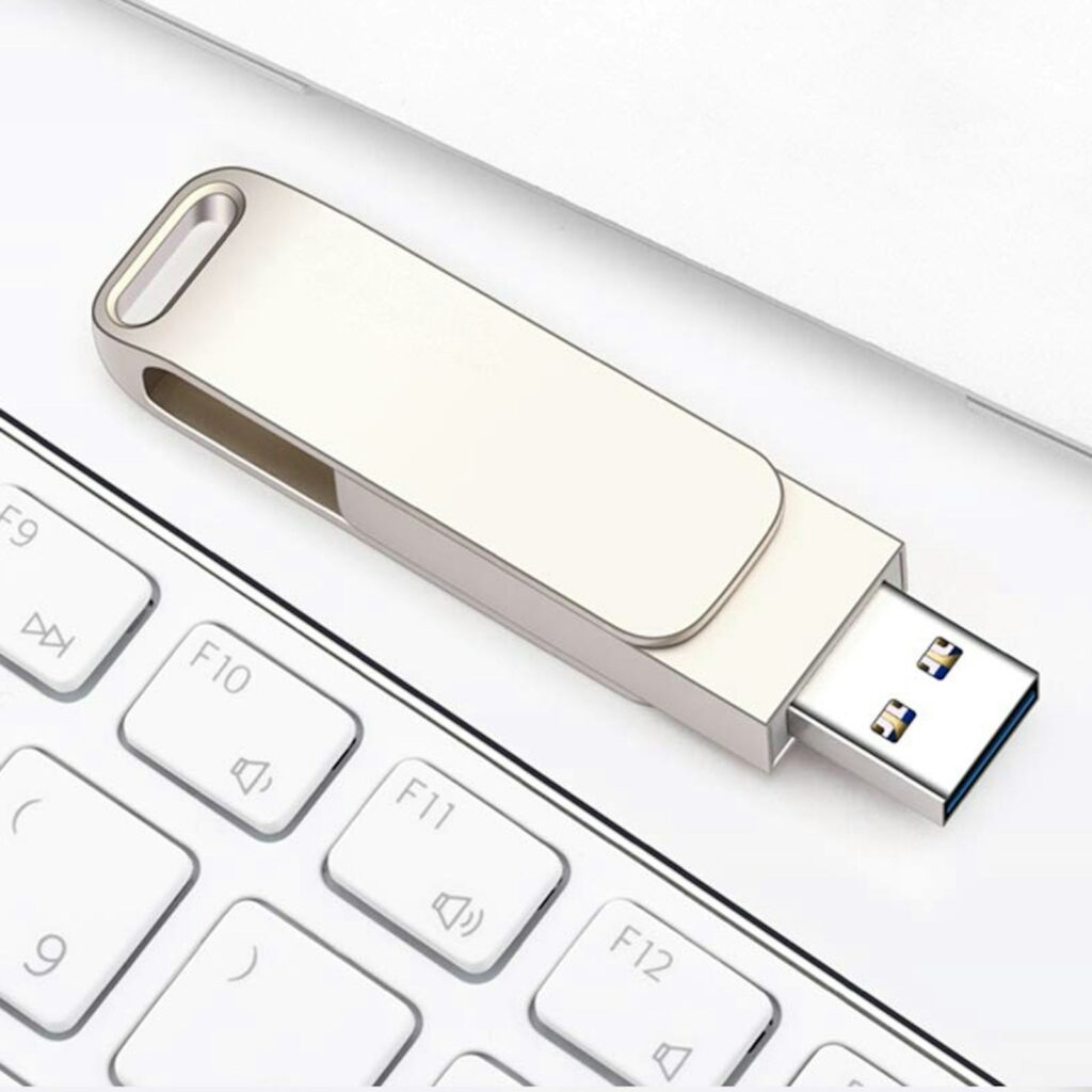 Flipper Metallic USB Thumb Drive