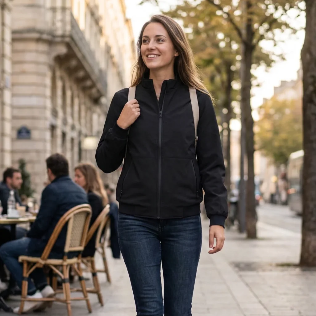 Full-Zip Executive Bomber Jacket