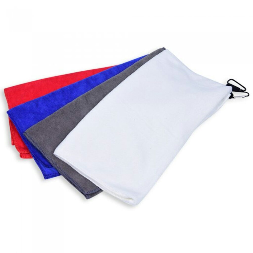 Microfiber Sports Towel in a Pouch (Towel with Carabiner)