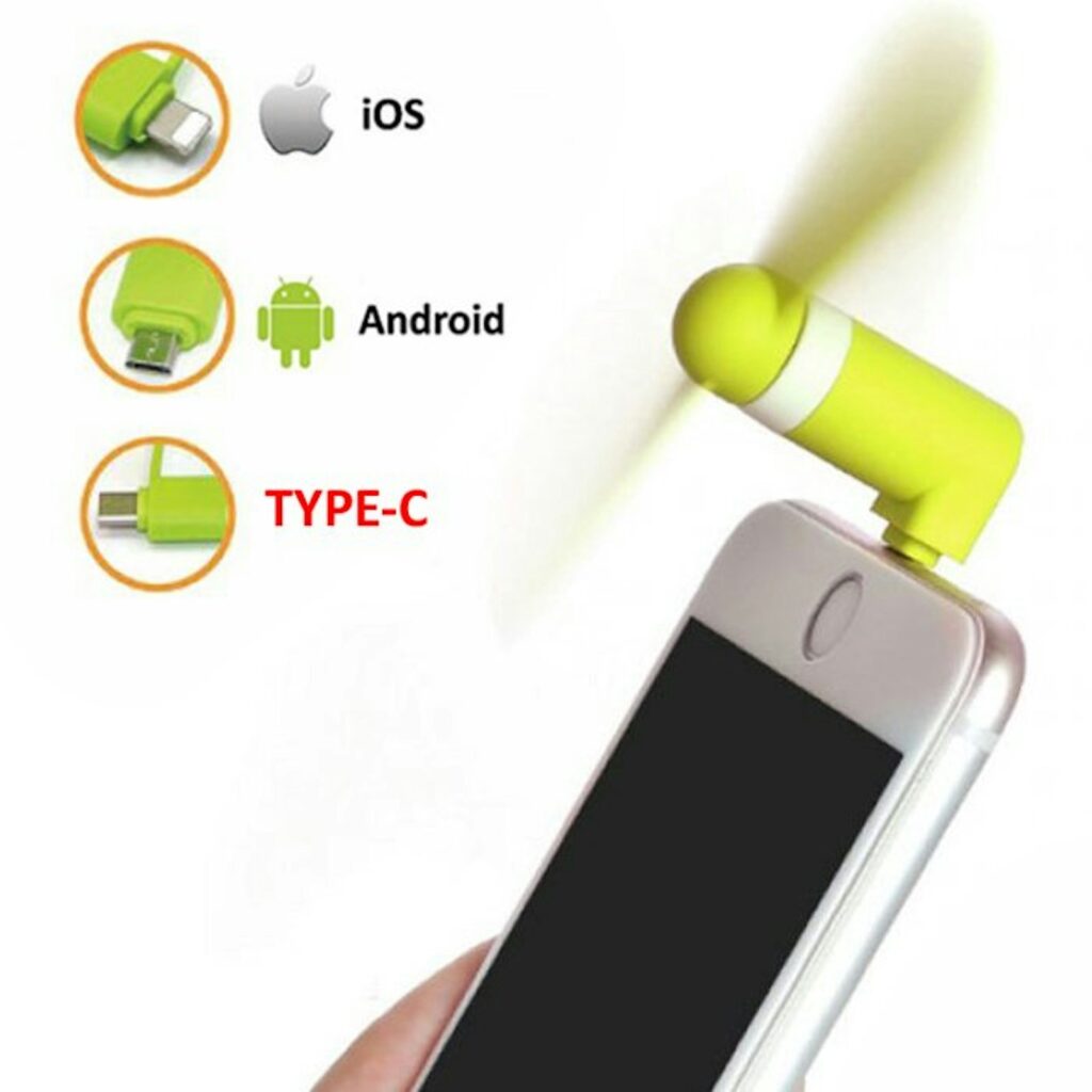 Mini Phone Fan (with Type-C)