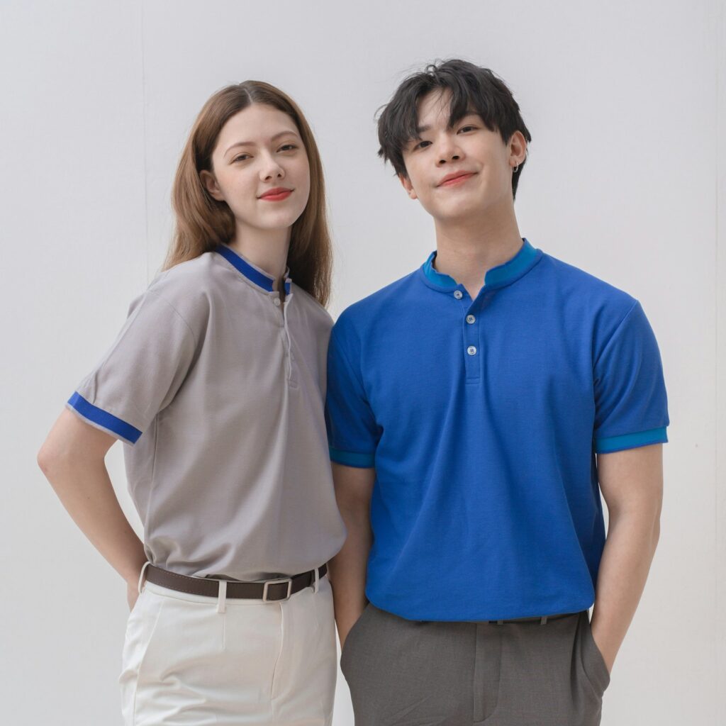 North Harbour York Mandarin Collar T-Shirt