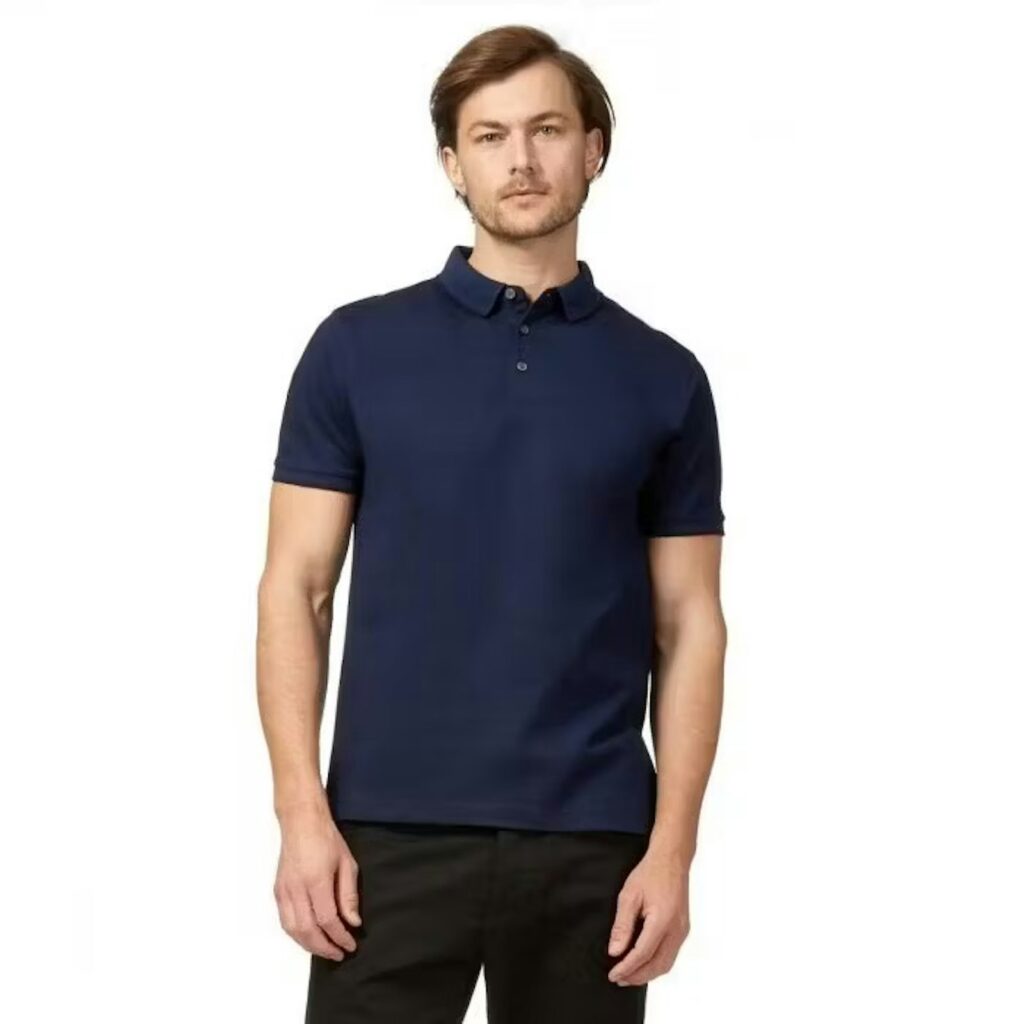 Plain Honeycomb Polo T-Shirt