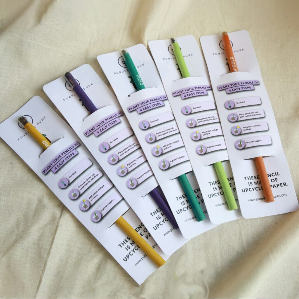 Plantable Pencil (Single Pencil with Leaflet)