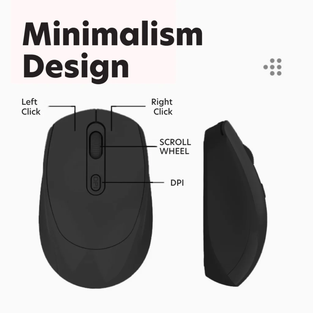 Rila High Performance Bluetooth Wireless Mouse (Rechargeable Battery)