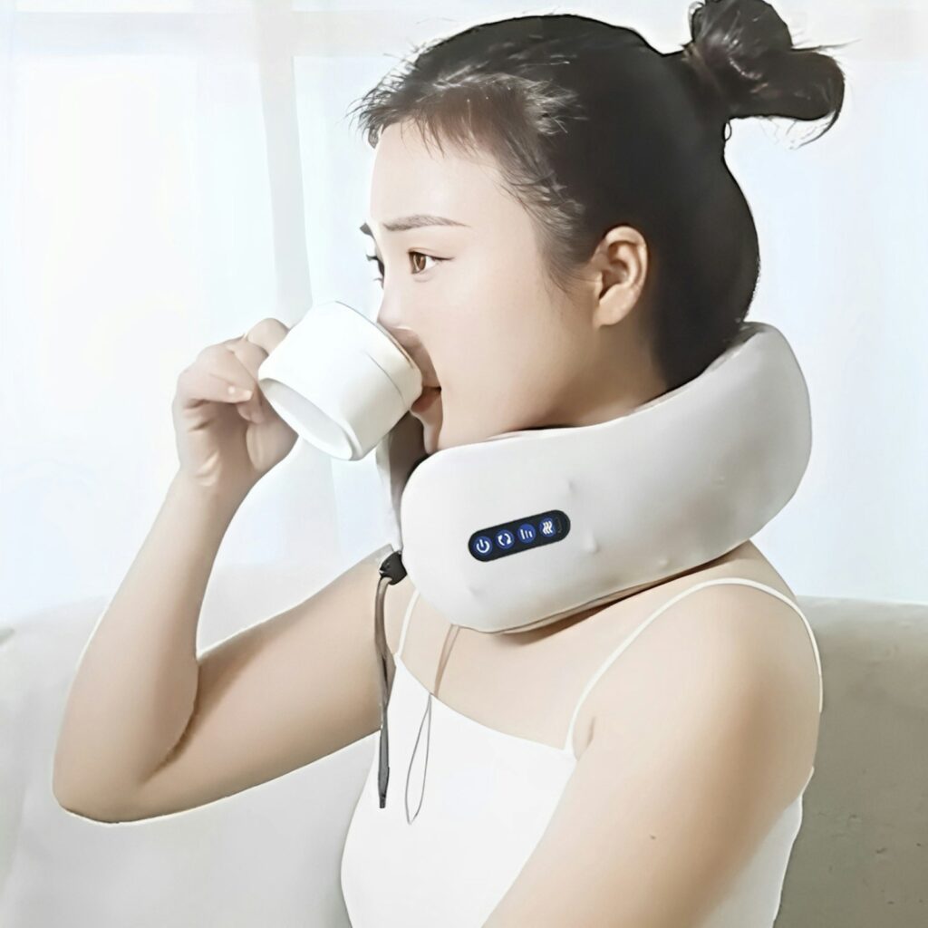 Sere Rechargeable Travel Neck Pillow Massager