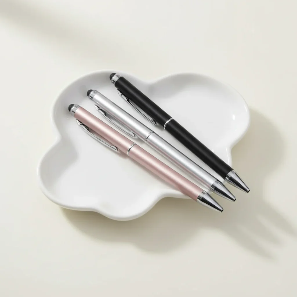 Stylish Thanasis Ball Pen with Stylus (Twist-to-Write)