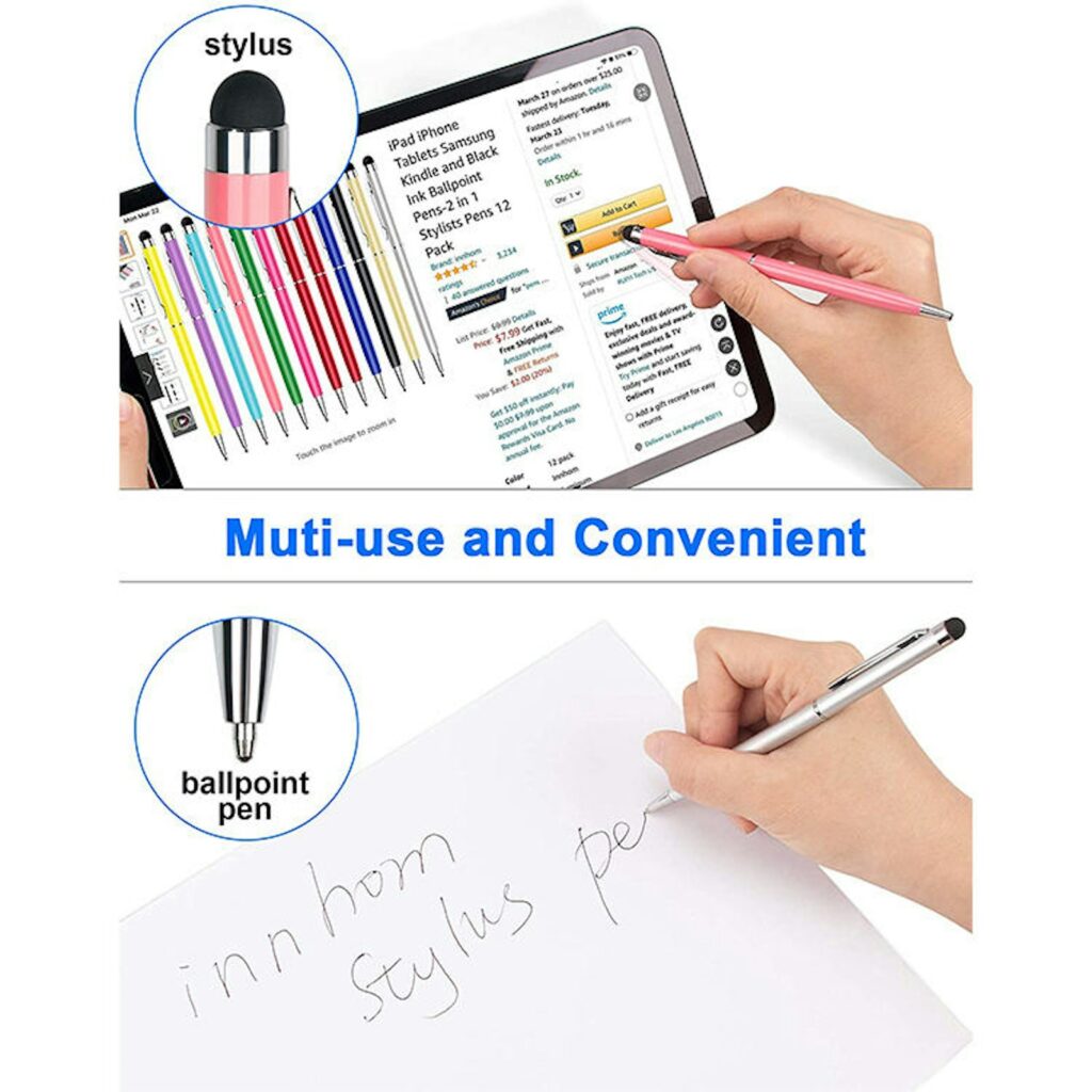 Stylish Thanasis Ball Pen with Stylus (Twist-to-Write)